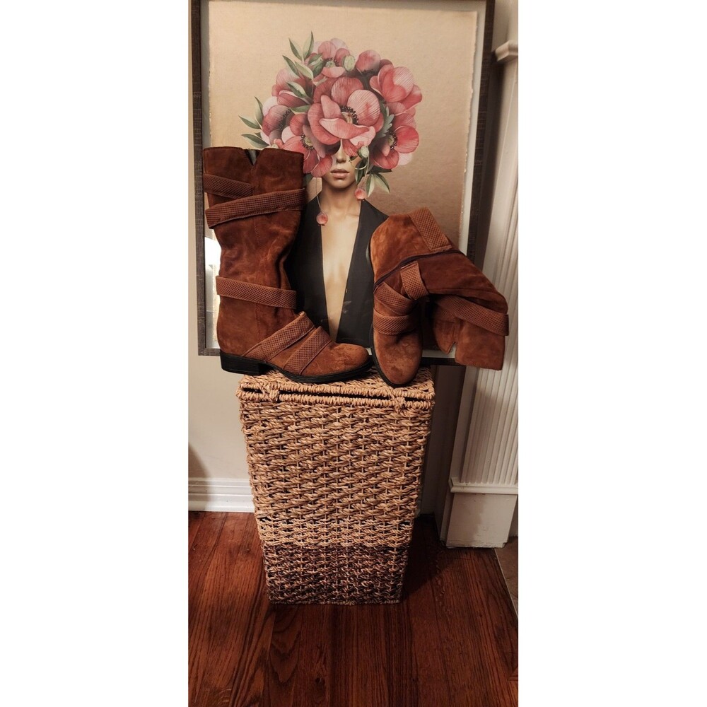 Miz Mooz Noland Knee-High womens Boot Suede Leather zip Size 40 EU / 9 US